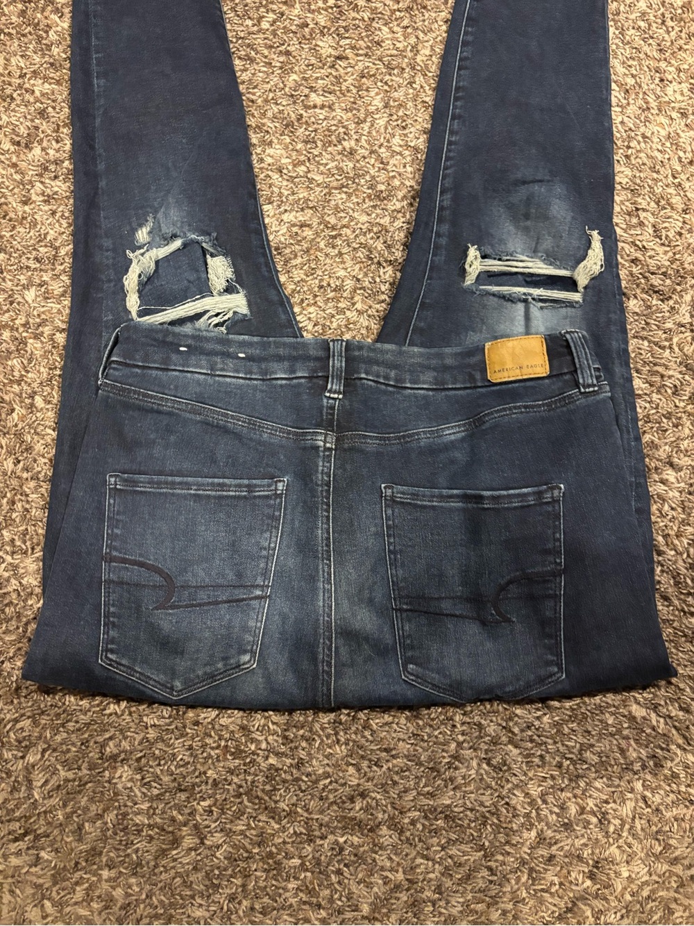 Women’s American Eagle Distressed Curvy Highest Rise Jegging Jeans